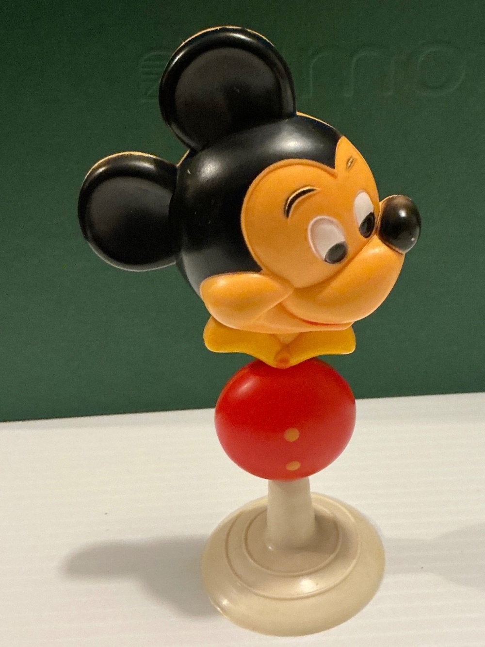 Vintage 1970s Disney Mickey Mouse Suction-Cup High Chair / Dashboard Toy